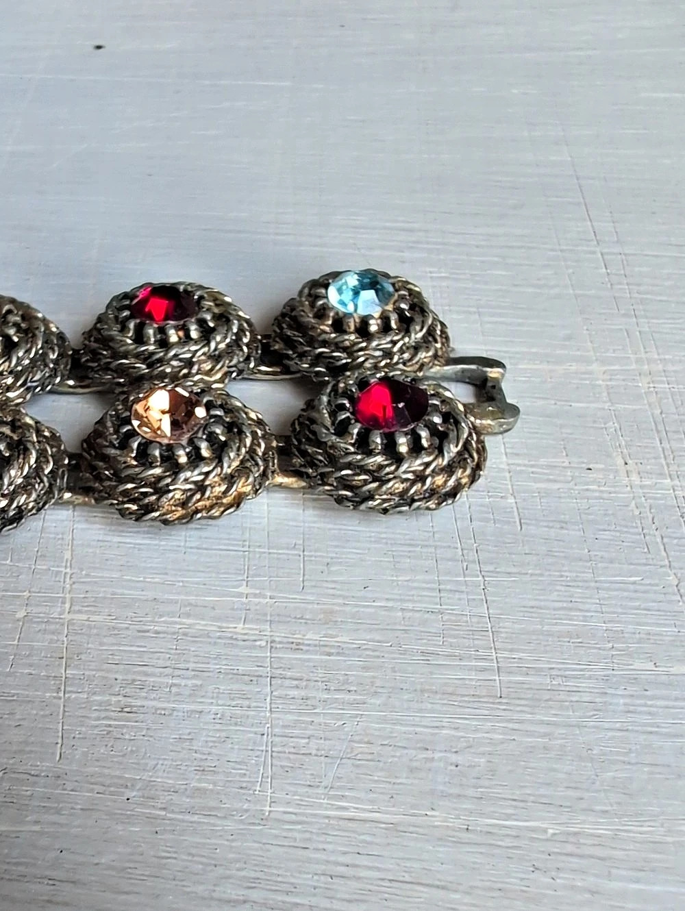 Judy Lee Multicolor Rhinestone Statement Bracelet - Picture 2 of 7